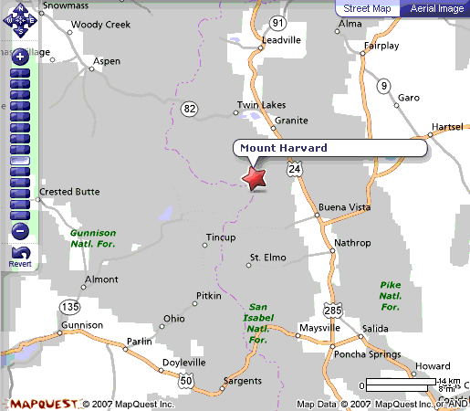 Mount Harvard (14,420 ft) and Mount Columbia (14,073 ft), Buena Vista, Colorado