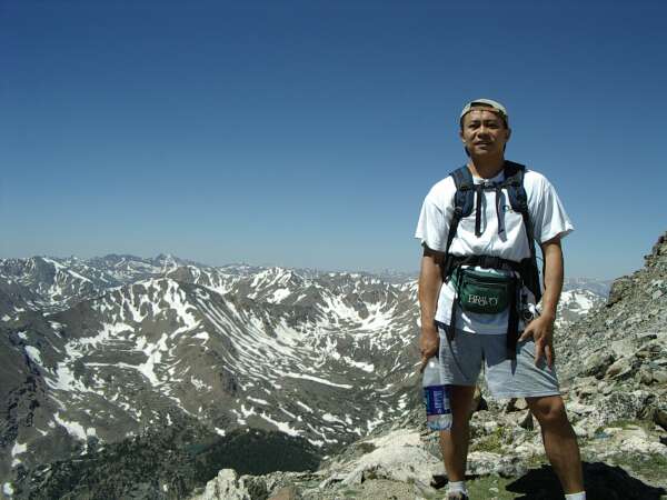 At the Saddle Looking West