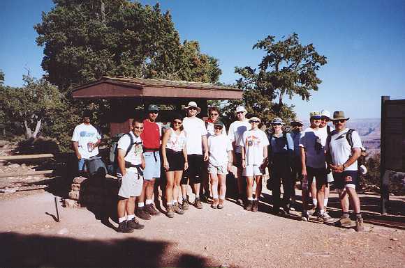 Group photo at start of hike