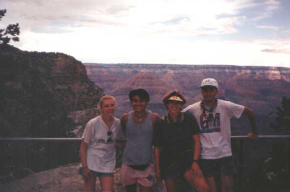 Victory pose at end of Bright Angel Trail