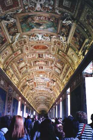 Ceiling art in Vatican Museum